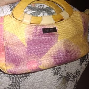 Kate Spade vintage RARE bag w wooden handles